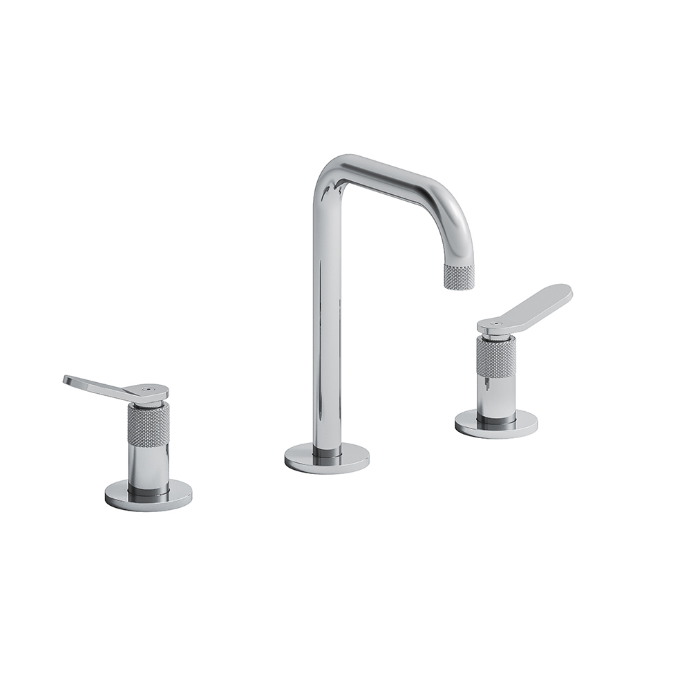 MELANGEUR LAVABO EAST SIDE 3 TROUS + VIDAGE CHROME