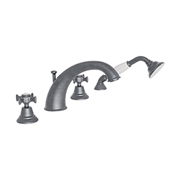 BAIN/DOUCHE CHAMBORD 4 TROUS SUR GORGE METAL BROSSE
