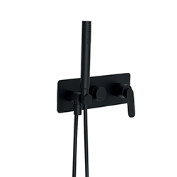 FACADE DOUCHE/BAIN DOUCHE 2 SORTIES BLACKMAT