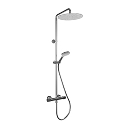 COLONNE DE DOUCHE THERMOSTATIQUE FRACTAL METAL BROSSE