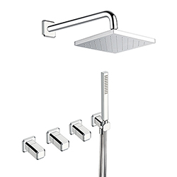 #FACADE ESTERNE MELANGEUR 2 SORTIES CHROME