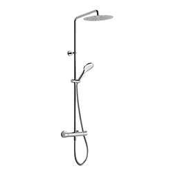 COLONNE DE DOUCHE THERMOSTATIQUE POMME ROND 25 CHROME