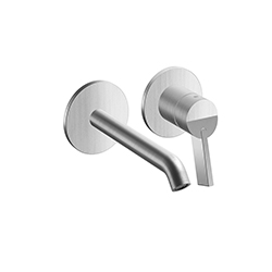 LAVABO PIEGA MURAL AVEC ROSACE INOX BEC 180