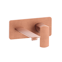 LAVABO MURAL PROFILO AVEC PLAQUE DROIT BEC 185 UP&D OR ROSE BROSSE