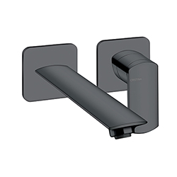 LAVABO MURAL PROFILO AVEC ROSACE DROIT BEC 225 UP&D BLACK MAT