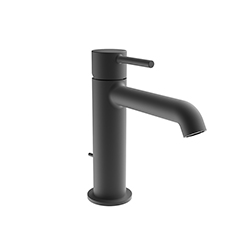 LAVABO MITIGEUR REGULAR AVEC VIDAGE TIRETTE LAITON PHI BLACKMAT