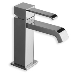 LAVABO QUADRI MITIGEUR CHROME + VIDAGE