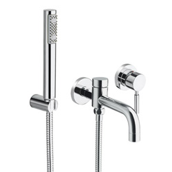 BAIN/DOUCHE TRIVERDE ENCASTRE AVEC COLLECTEUR CHROME
