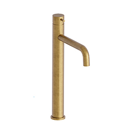 LAVABO TRIVERDE HAUT + VIDAGE LAITON UP&DOWN® OR BROSSE