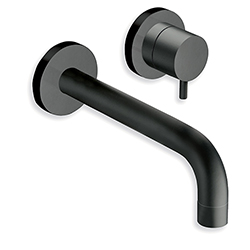 LAVABO MURAL TRIVERDE 2 TROUS BEC 135 MM BLACK MAT