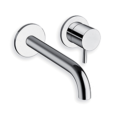 LAVABO MURAL TRIVERDE 2 TROUS BEC 250 MM CHROME