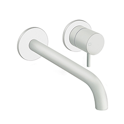 LAVABO MURAL TRIVERDE 2 TROUS BEC 225 CM WHITE EX TV279