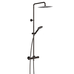 COLONNE DE DOUCHE THERMOSTATIQUE THETA COLORS CHROME NOIR