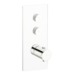 FACADE THERMO TWIST  THERMOSTATIQUE 2 SORTIES TRIVERDE WHITEMAT