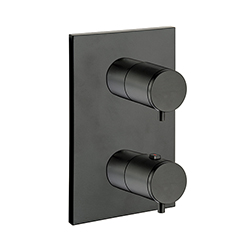 FACADE EXTERNE TRIVERDE LAITON 1 SORTIE BLACKMAT
