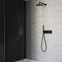 PACK ENCASTRE DOUCHE TRIVERDE MITIGEUR MURAL NOIR