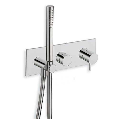 FACADE EXTERNE TRIVERDE DOUCHE MURALE 2 SORTIES SS MECANISME EX TV608